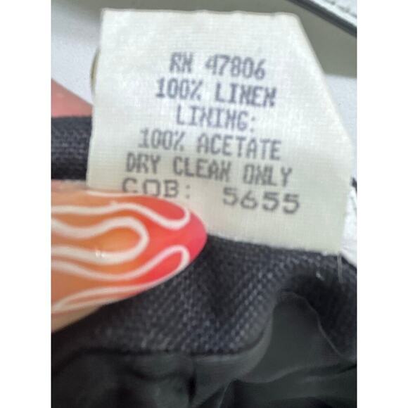 CAROL HORN WORKSHOP 100% LINEN LINED SKIRT WOMENS SIZE 12 - Picture 9 of 9